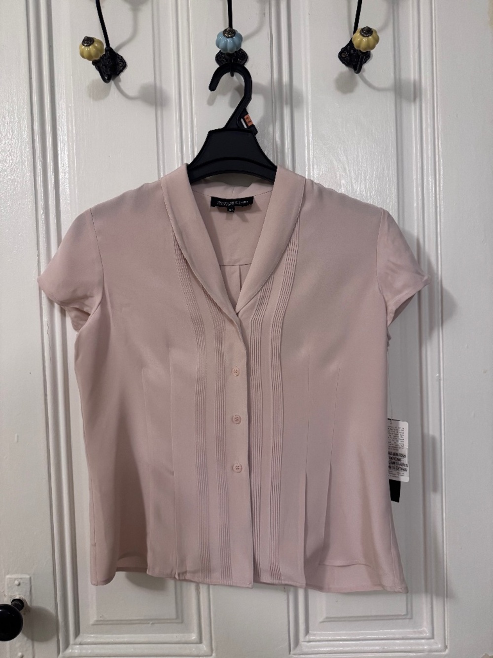 Pale pink 100% silk blouse  - Jones New York - 12P